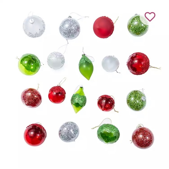 Kirkland’s Assorted Glitter Glass Ornaments - Picture 15 of 15